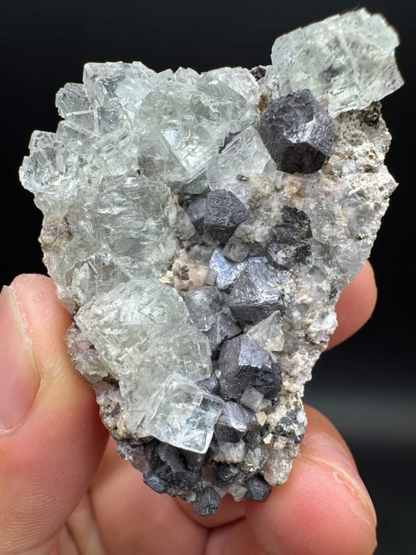 Galena from Wuzhou, Guangxi, China, individual mineral specimen view 9