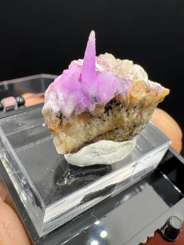 Rhodochrosite from Nujiang, Yunnan, China, individual mineral specimen view 3