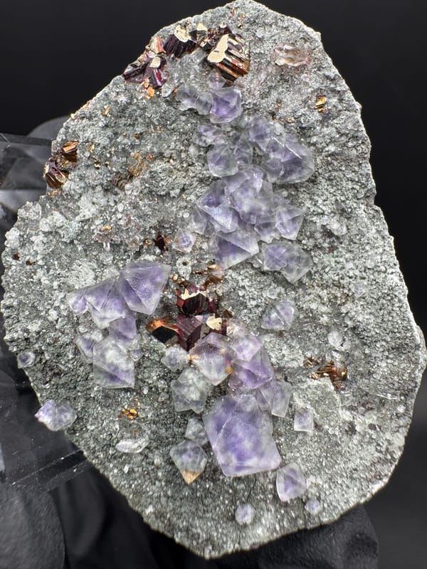 Fluorite from Fujian, China, individual mineral specimen view 2
