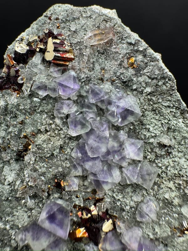 Fluorite from Fujian, China, individual mineral specimen view 6