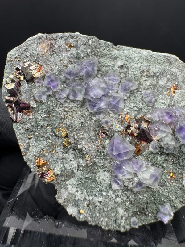 Fluorite from Fujian, China, individual mineral specimen view 9