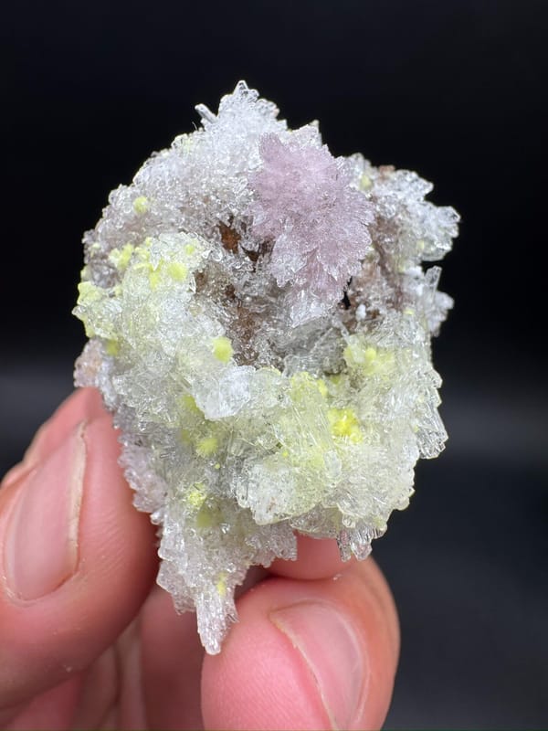 Creedite from Guizhou, China, individual mineral specimen view 1