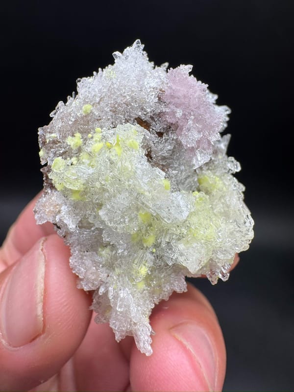 Creedite from Guizhou, China, individual mineral specimen view 2
