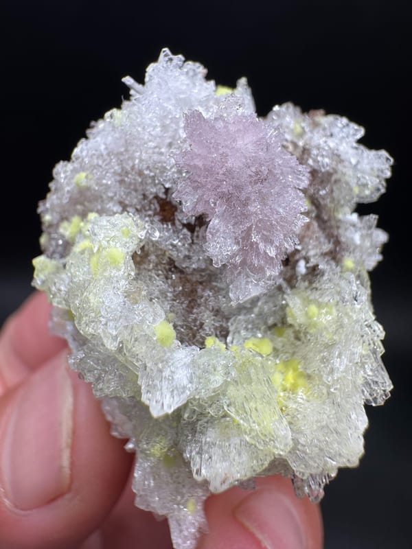 Creedite from Guizhou, China, individual mineral specimen view 3