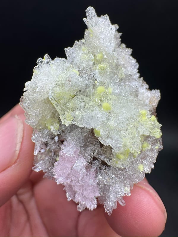 Creedite from Guizhou, China, individual mineral specimen view 4