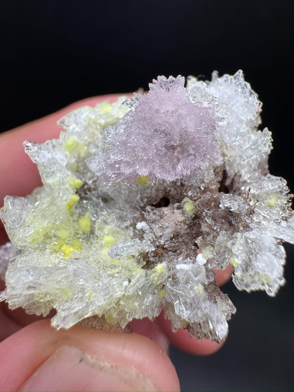 Creedite from Guizhou, China, individual mineral specimen view 7