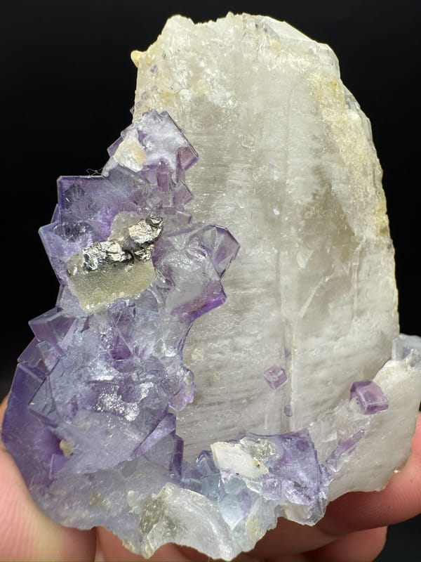 Fluorite from Yaogangxian Mine, Yizhang Co., Hunan, China, individual mineral specimen view 3