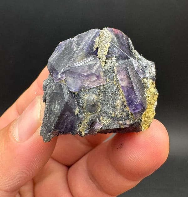 Fluorite from Quanzhou, Fujian, China, individual mineral specimen view 1