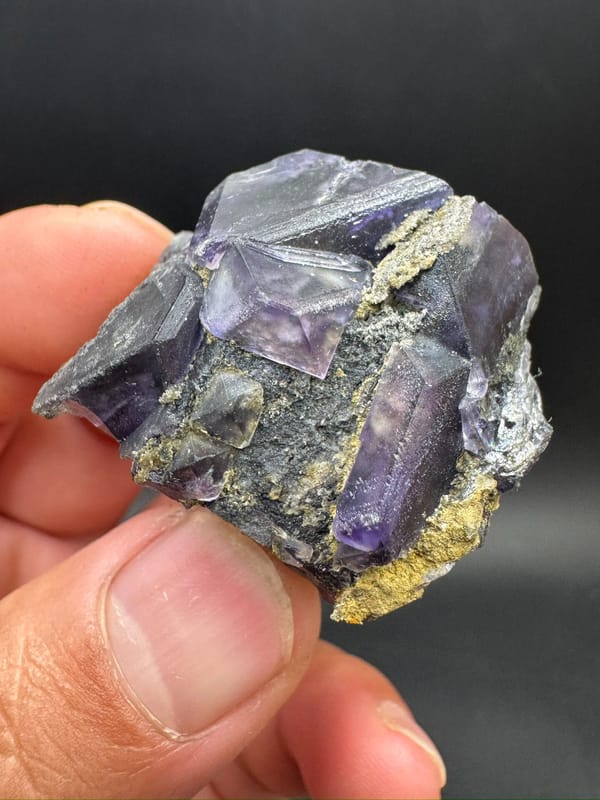 Fluorite from Quanzhou, Fujian, China, individual mineral specimen view 4