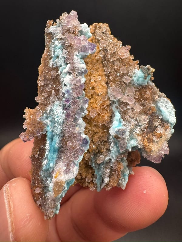 Yttrofluorite from Qinglong Co., Guizhou, China, individual mineral specimen view 1