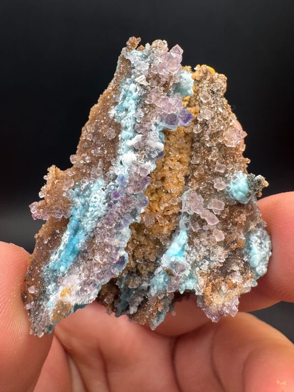 Yttrofluorite from Qinglong Co., Guizhou, China, individual mineral specimen view 2