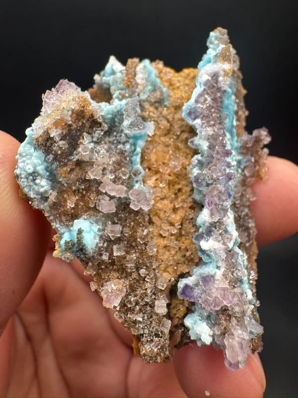 Yttrofluorite from Qinglong Co., Guizhou, China, individual mineral specimen view 6
