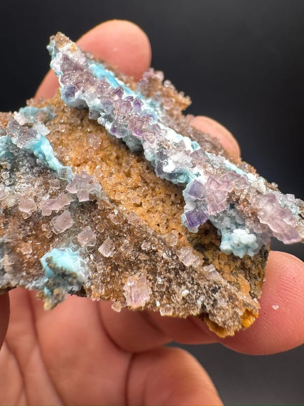 Yttrofluorite from Qinglong Co., Guizhou, China, individual mineral specimen view 7