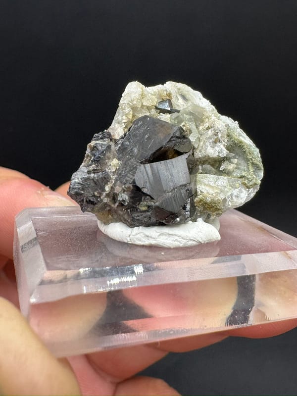 Cassiterite from Yunnan, China, individual mineral specimen view 3