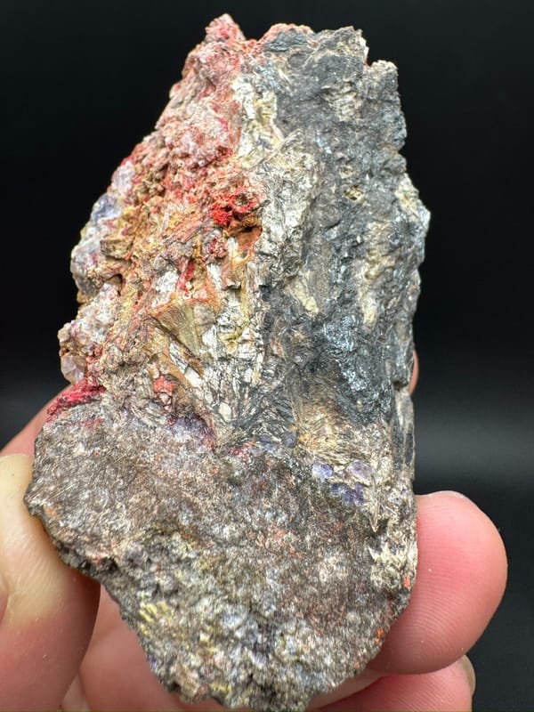 Unverified red mineral from Guizhou, China, individual mineral specimen view 3