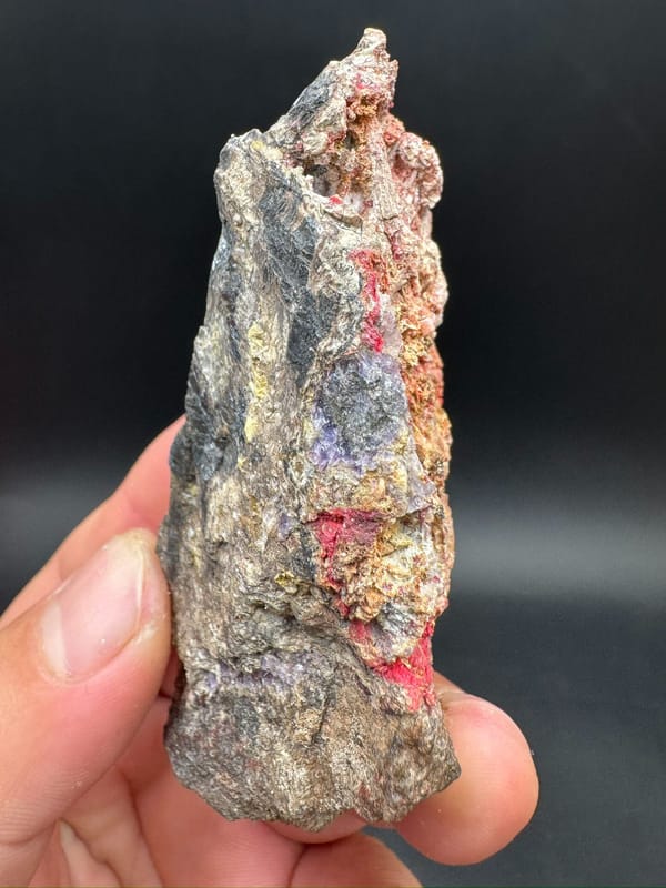 Unverified red mineral from Guizhou, China, individual mineral specimen view 6