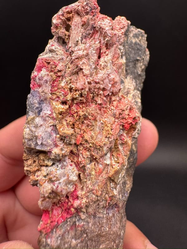 Unverified red mineral from Guizhou, China, individual mineral specimen view 8