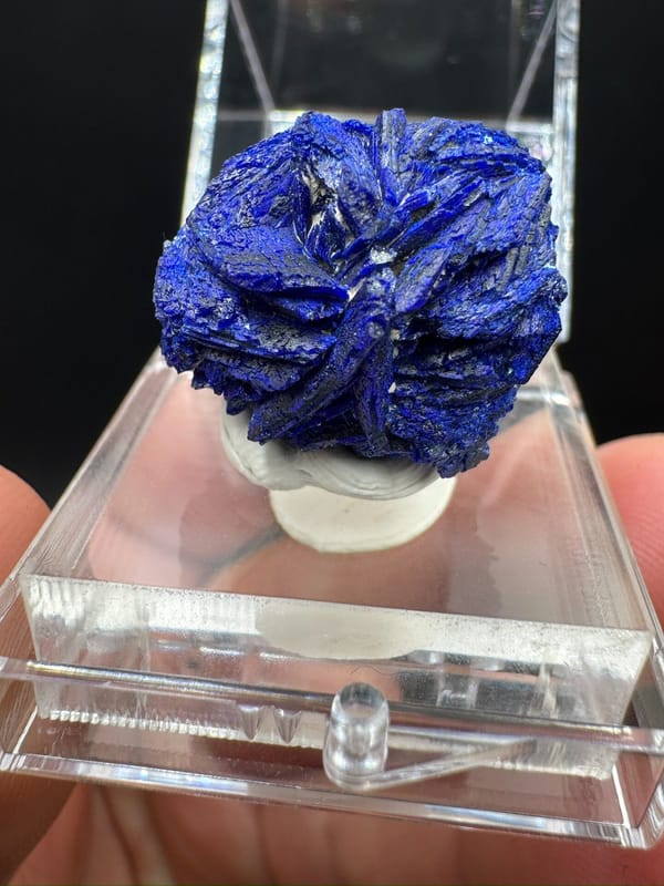 Azurite from Guangdong, China, individual mineral specimen view 2