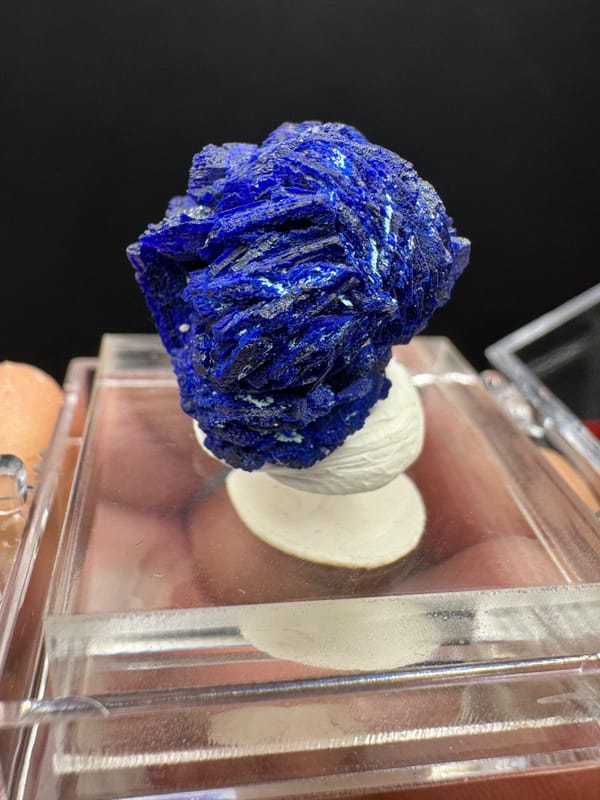 Azurite from Guangdong, China, individual mineral specimen view 3