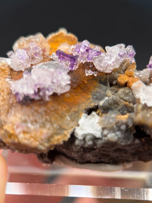 Yttrofluorite from Guizhou, China, individual mineral specimen view 2