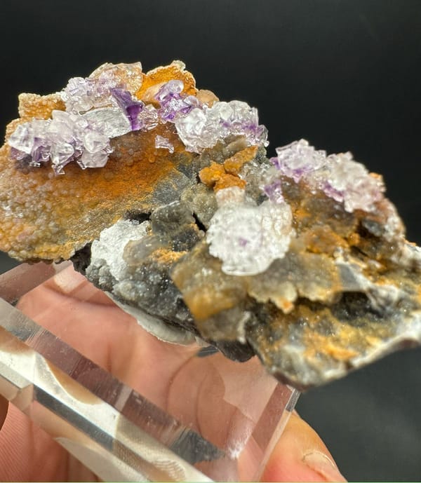 Yttrofluorite from Guizhou, China, individual mineral specimen view 3