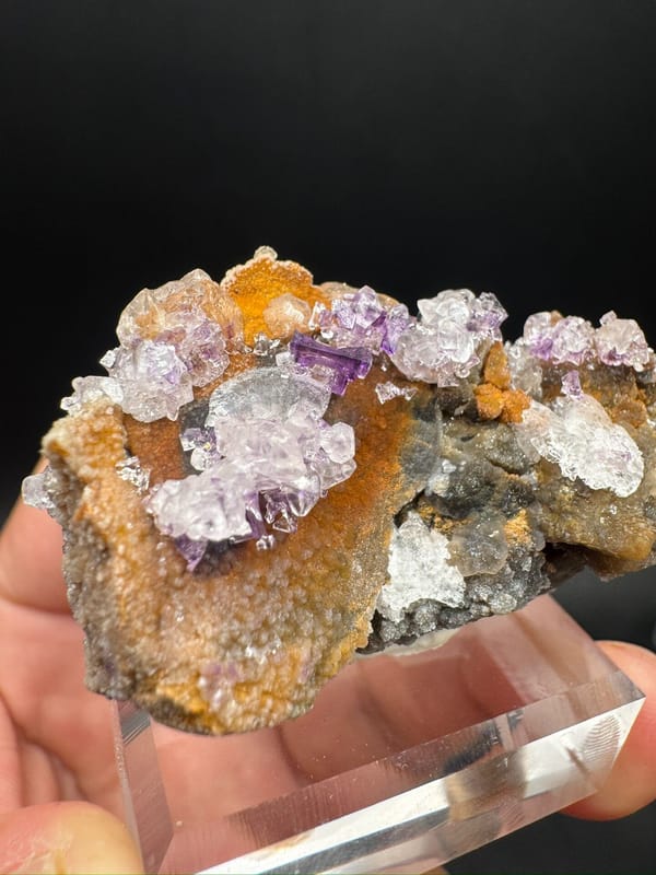Yttrofluorite from Guizhou, China, individual mineral specimen view 4