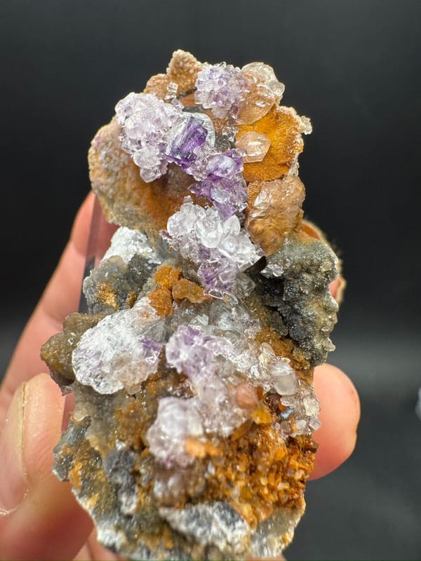 Yttrofluorite from Guizhou, China, individual mineral specimen view 6