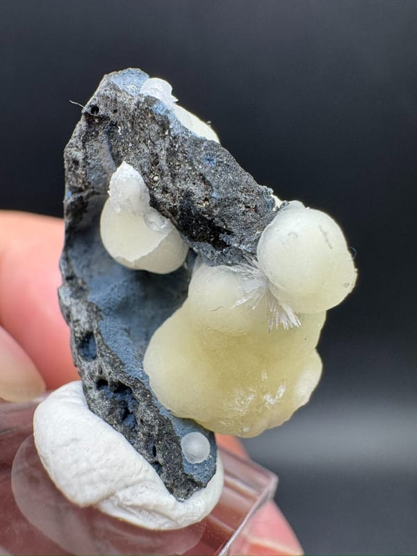 Calcite from Taizhou, Zhejiang, China, individual mineral specimen view 3