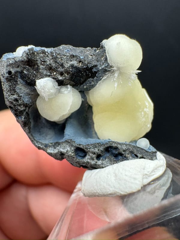 Calcite from Taizhou, Zhejiang, China, individual mineral specimen view 5