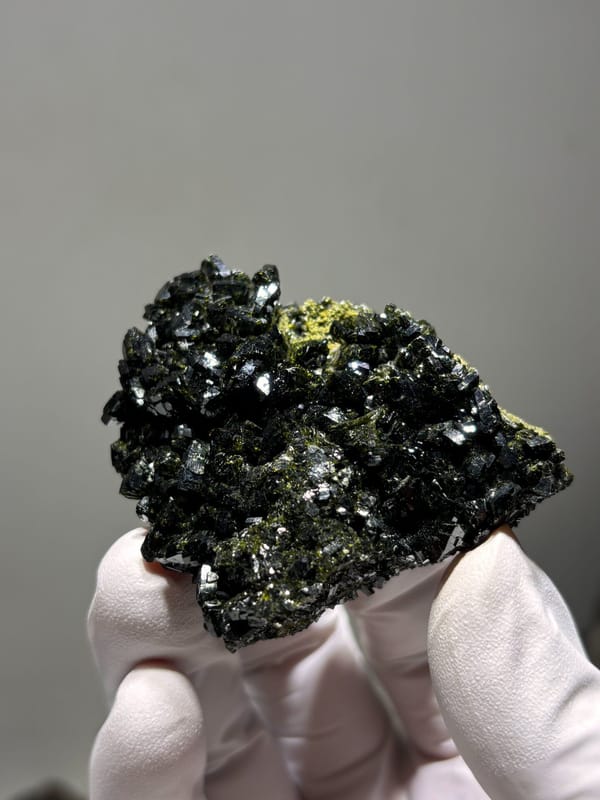 Dark green epidote cluster from Turkey, second angle