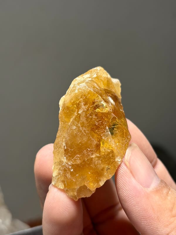Golden-Orange Scheelite — Xuebaoding, Sichuan · 6.2 cm