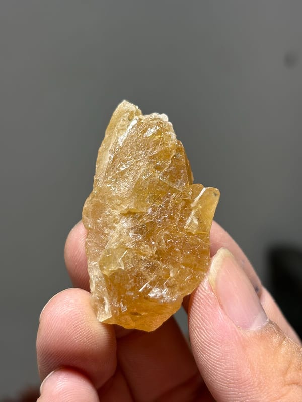 Golden-yellow scheelite crystal from Xuebaoding, Sichuan, China, second angle