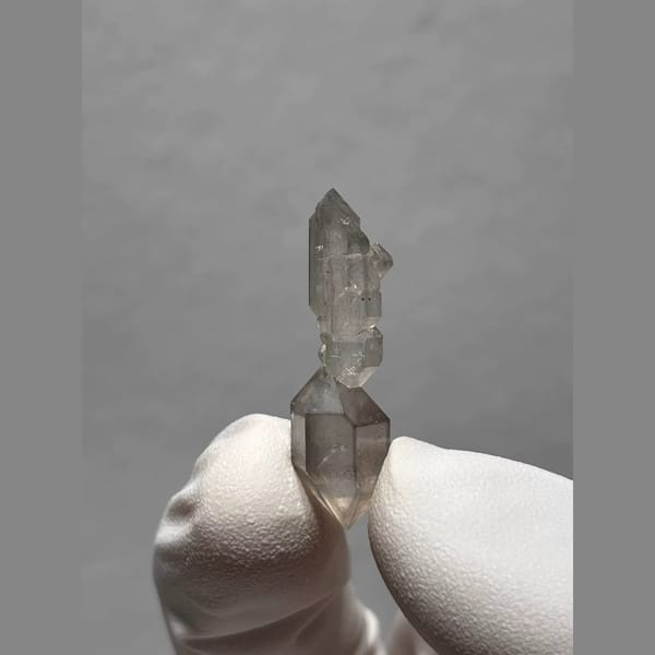 Sketch-Inclusion Double-Terminated Quartz from Yunnan, China — detail view