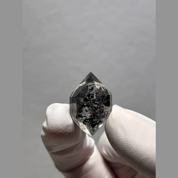 Bright Double-Terminated Quartz from Yunnan, China — alternate view