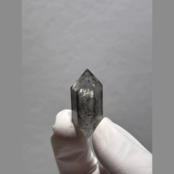 Bright Double-Terminated Quartz from Yunnan, China — complete view