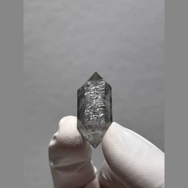 Bright Double-Terminated Quartz from Yunnan, China — alternate view