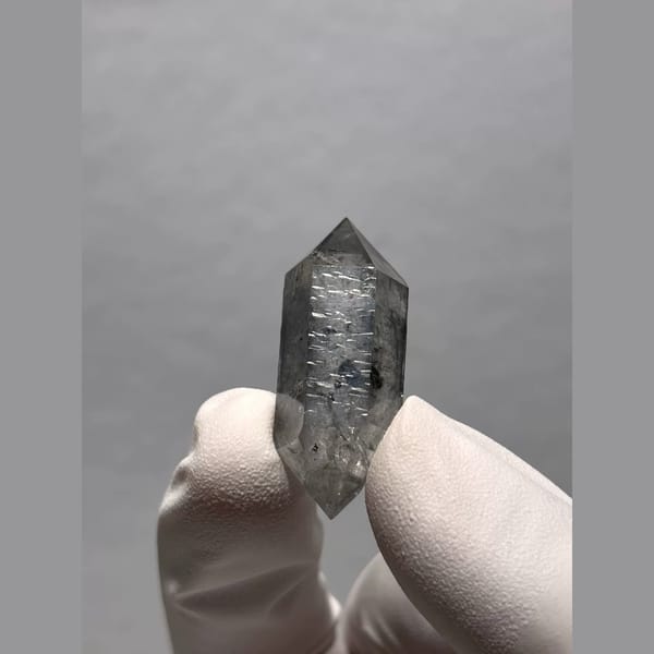 Bright Double-Terminated Quartz from Yunnan, China — alternate view