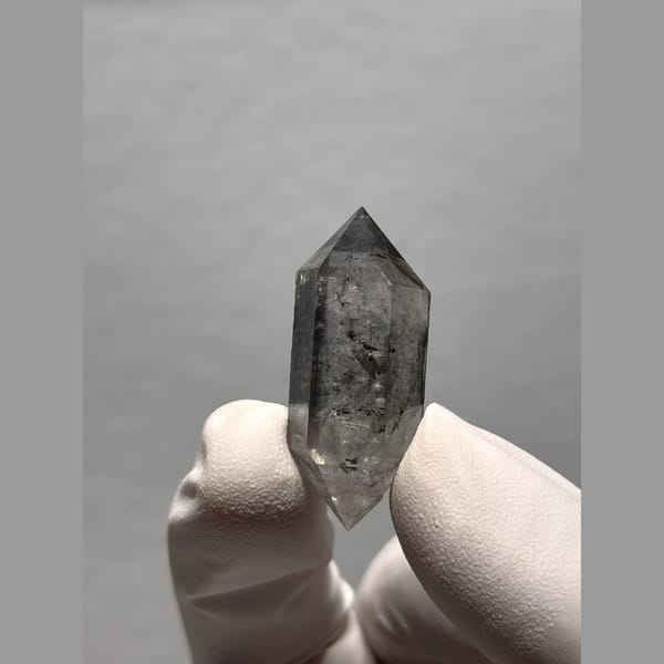 Bright Double-Terminated Quartz from Yunnan, China — detail view