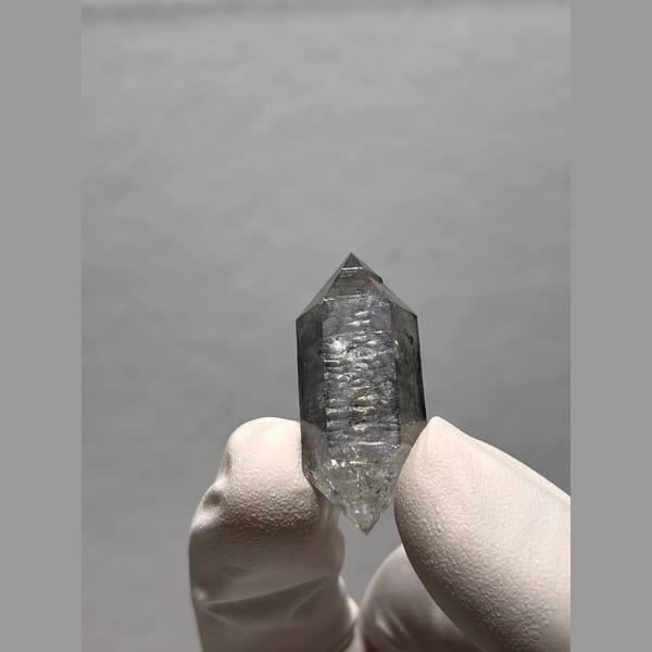 Bright Double-Terminated Quartz from Yunnan, China — detail view