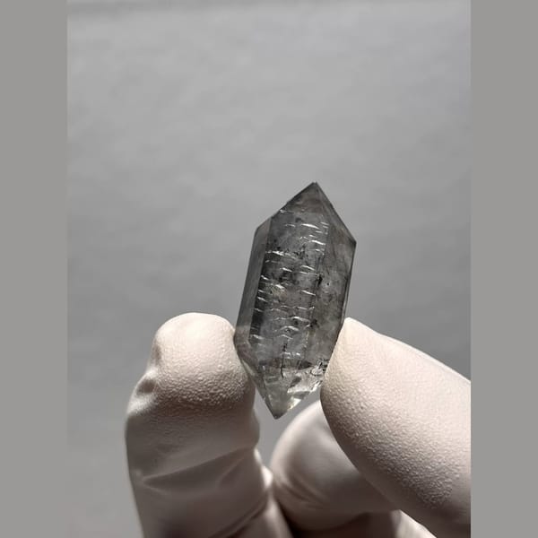 Bright Double-Terminated Quartz from Yunnan, China — detail view