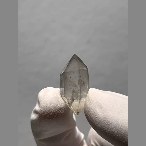 Sketch-Inclusion Double-Terminated Quartz from Yunnan, China — alternate view