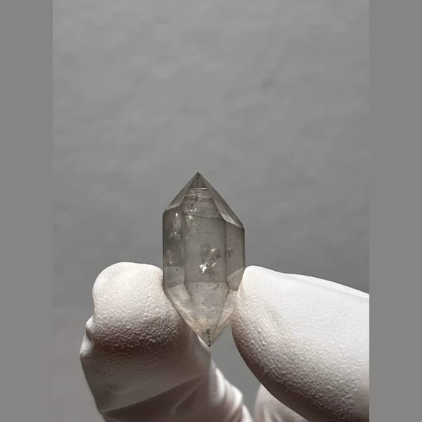 Sketch-Inclusion Double-Terminated Quartz from Yunnan, China — alternate view