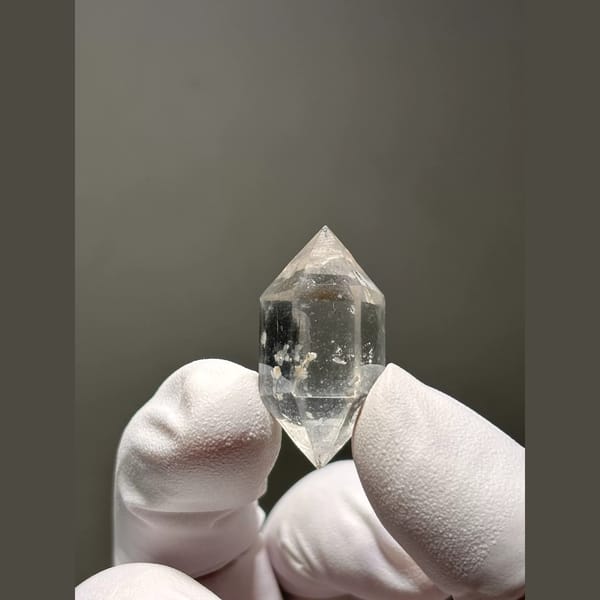 Bright Double-Terminated Quartz from Yunnan, China — detail view
