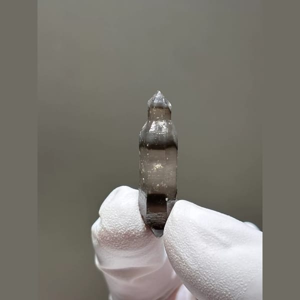 Capped Phantom Double-Terminated Quartz from Yunnan, China — complete view