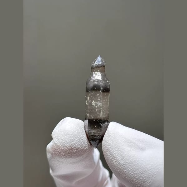 Capped Phantom Double-Terminated Quartz from Yunnan, China — alternate view