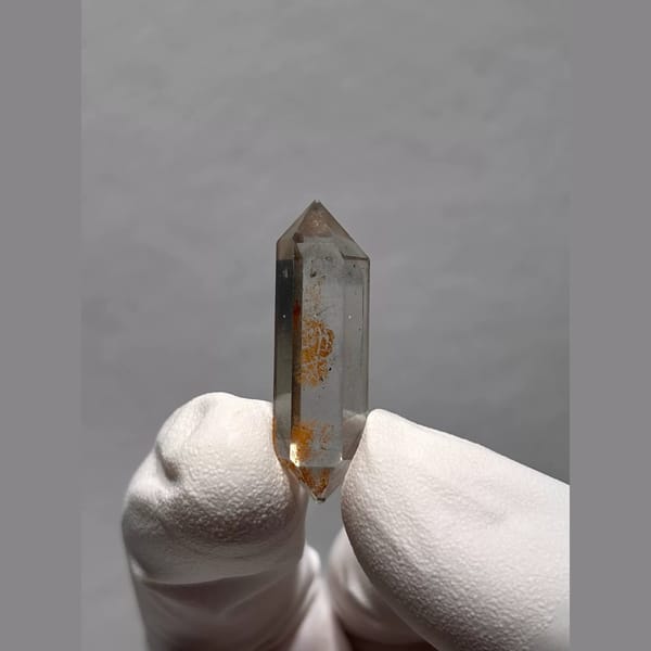 Bright Double-Terminated Quartz from Yunnan, China — alternate view