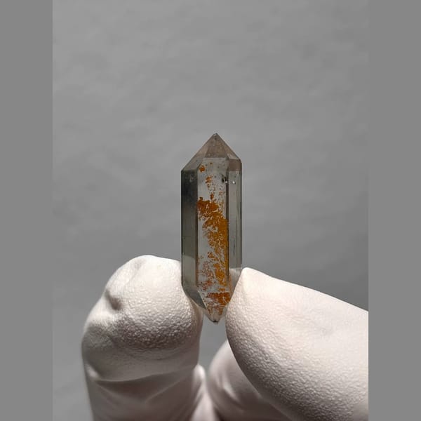 Bright Double-Terminated Quartz from Yunnan, China — alternate view