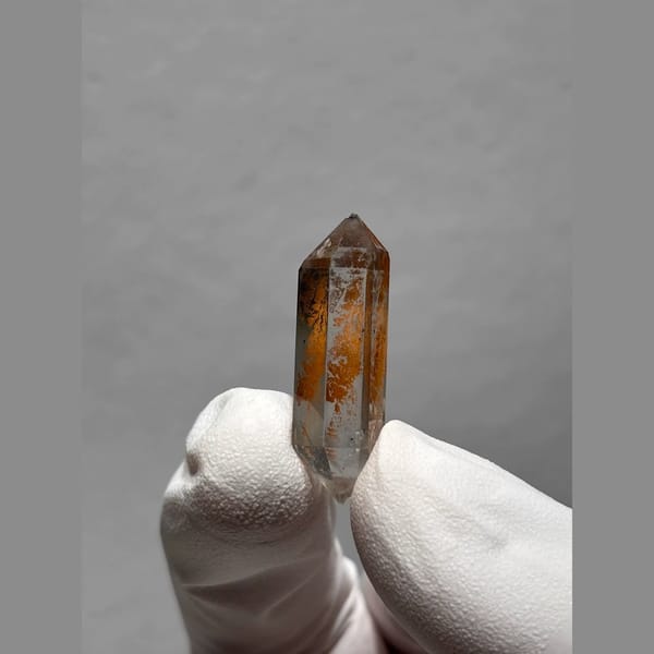 Bright Double-Terminated Quartz from Yunnan, China — detail view