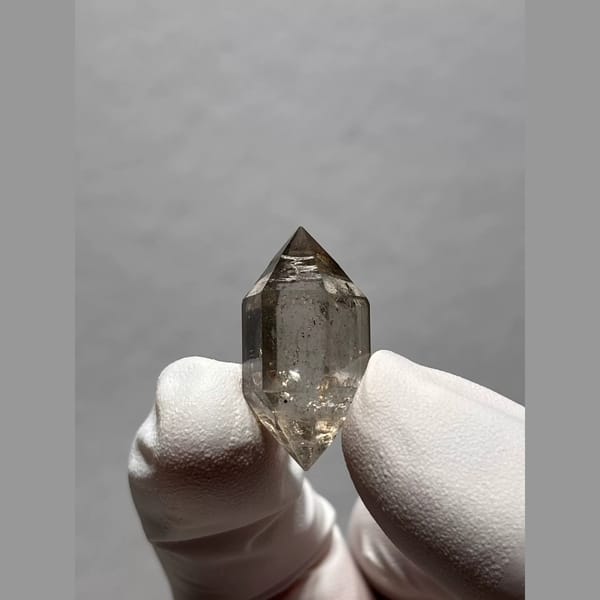 Bright Double-Terminated Quartz from Yunnan, China — alternate view