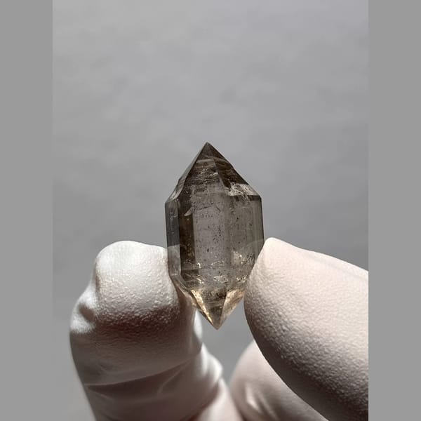 Bright Double-Terminated Quartz from Yunnan, China — alternate view